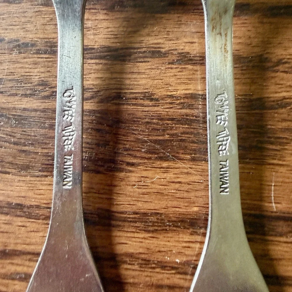 Vintage 1980s Tommee Tippee Disney Winnie The Pooh Bear Spoon & Fork Set Kid